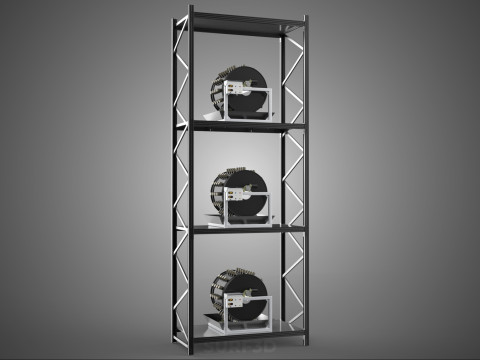 VERTICAL STACK GARDEN TOWER FRAME ROTARY HYDROPONIC PLANT FARM 3D 모델