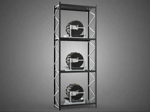 VERTICAL STACK GARDEN TOWER FRAME ROTARY HYDROPONIC PLANT FARM 3D Model