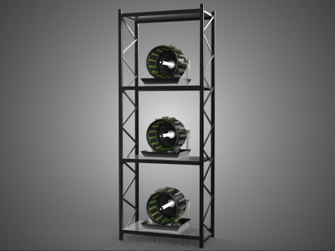 VERTICAL STACK GARDEN TOWER FRAME ROTARY HYDROPONIC PLANT FARM 3D 모델