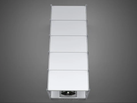 RACK FRAME ARRAY ROW SHELF TRAY ROTARY HYDROPONIC LED PLANT FARM 3D Model