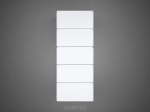 RACK FRAME ARRAY ROW SHELF TRAY ROTARY HYDROPONIC LED PLANT FARM 3D Model