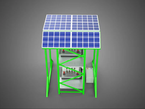 POWERED SOLAR PANEL ROOF IOT ROTARY HYDROPONIC GARDEN PLANT FARM 3D Model