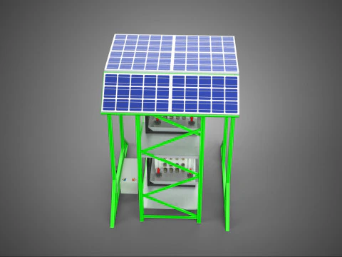 POWERED SOLAR PANEL ROOF IOT ROTARY HYDROPONIC GARDEN PLANT FARM 3D Model