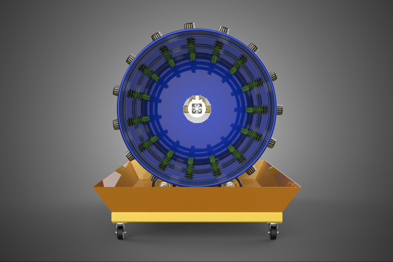 ROTARY HYDROPONICS RADIAL SPIN GARDENING PLANT FARM SYSTEM WHEEL 3D Model .c4d .max .obj .3ds .fbx .stl .blend 