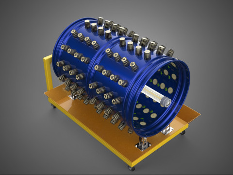 ROTARY HYDROPONICS RADIAL SPIN GARDENING PLANT FARM SYSTEM WHEEL 3D Model