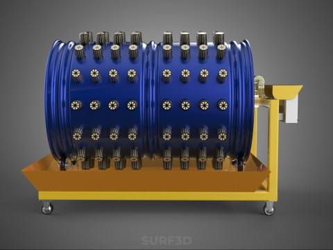 ROTARY HYDROPONICS RADIAL SPIN GARDENING PLANT FARM SYSTEM WHEEL 3D Model
