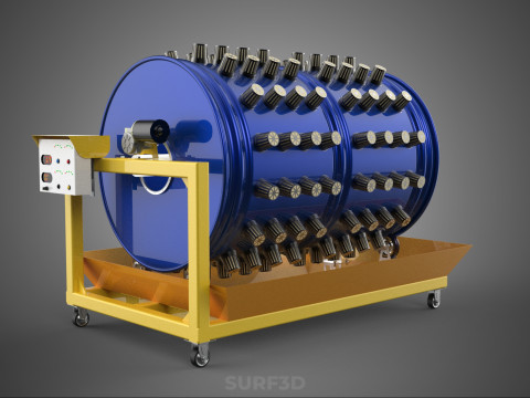 ROTARY HYDROPONICS RADIAL SPIN GARDENING PLANT FARM SYSTEM WHEEL 3D Model