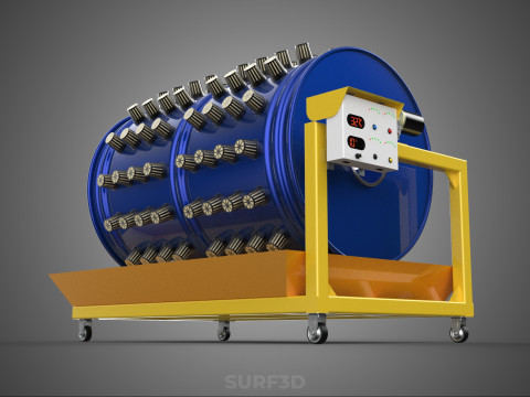 ROTARY HYDROPONICS RADIAL SPIN GARDENING PLANT FARM SYSTEM WHEEL 3D Model