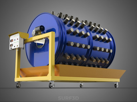 ROTARY HYDROPONICS RADIAL SPIN GARDENING PLANT FARM SYSTEM WHEEL 3D Model