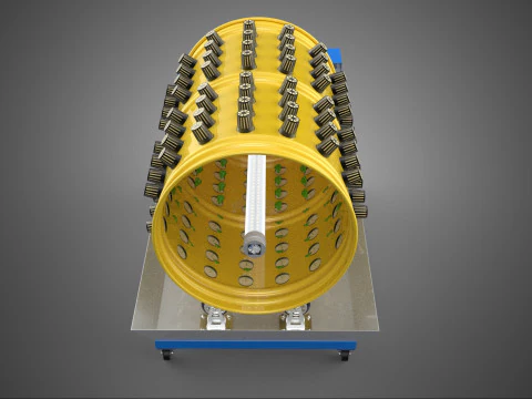 SPIN WHEEL CIRCULAR ROTARY HYDROPONIC GARDEN PLANT FARM SYSTEM 3D Model