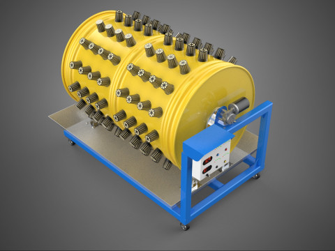 SPIN WHEEL CIRCULAR ROTARY HYDROPONIC GARDEN PLANT FARM SYSTEM 3D Model