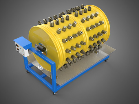 SPIN WHEEL CIRCULAR ROTARY HYDROPONIC GARDEN PLANT FARM SYSTEM 3D Model