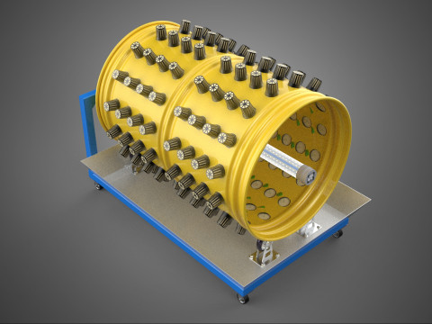 SPIN WHEEL CIRCULAR ROTARY HYDROPONIC GARDEN PLANT FARM SYSTEM 3D Model