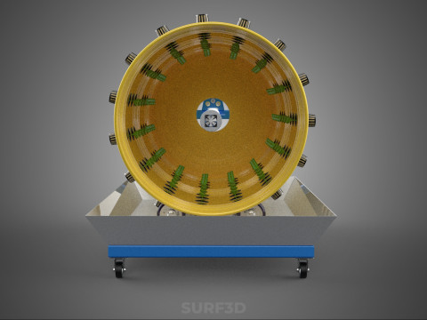 SPIN WHEEL CIRCULAR ROTARY HYDROPONIC GARDEN PLANT FARM SYSTEM 3D Model