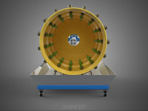 SPIN WHEEL CIRCULAR ROTARY HYDROPONIC GARDEN PLANT FARM SYSTEM 3D Model