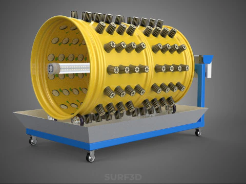 SPIN WHEEL CIRCULAR ROTARY HYDROPONIC GARDEN PLANT FARM SYSTEM 3D Model