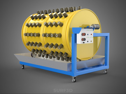 SPIN WHEEL CIRCULAR ROTARY HYDROPONIC GARDEN PLANT FARM SYSTEM 3D Model