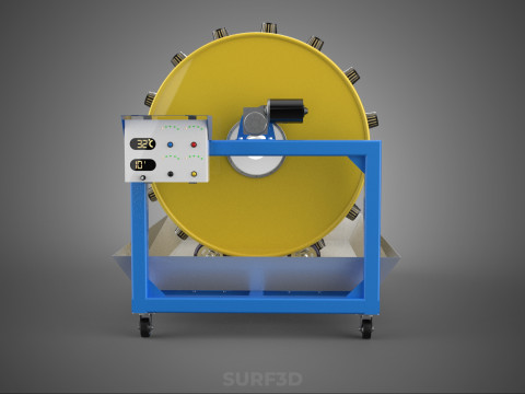 SPIN WHEEL CIRCULAR ROTARY HYDROPONIC GARDEN PLANT FARM SYSTEM 3D Model