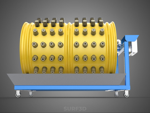 SPIN WHEEL CIRCULAR ROTARY HYDROPONIC GARDEN PLANT FARM SYSTEM 3D Model