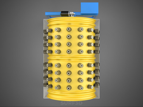 SPIN WHEEL CIRCULAR ROTARY HYDROPONIC GARDEN PLANT FARM SYSTEM 3D Model