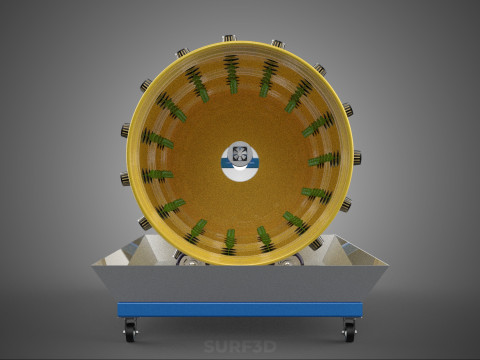 SPIN WHEEL CIRCULAR ROTARY HYDROPONIC GARDEN PLANT FARM SYSTEM 3D Model