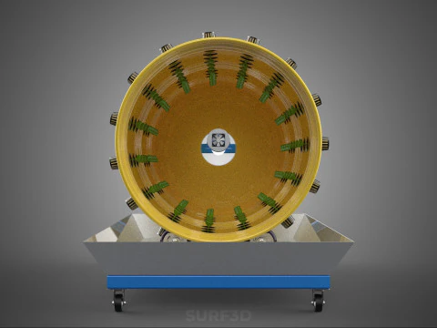 SPIN WHEEL CIRCULAR ROTARY HYDROPONIC GARDEN PLANT FARM SYSTEM 3D Model