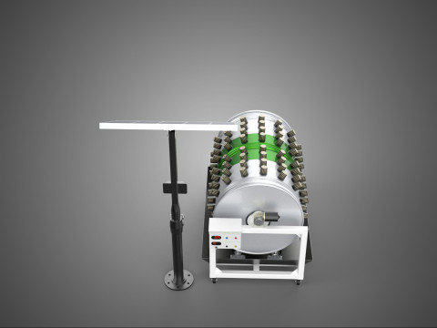 SOLAR POWERED IOT ROTARY HYDROPONIC GARDEN POT PLANT FARM SYSTEM 3D Model