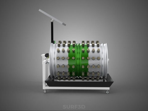 SOLAR POWERED IOT ROTARY HYDROPONIC GARDEN POT PLANT FARM SYSTEM 3D Model