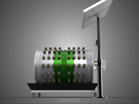 SOLAR POWERED IOT ROTARY HYDROPONIC GARDEN POT PLANT FARM SYSTEM 3D Model