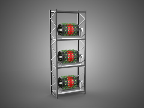 STACKED VERTICAL GARDEN TOWER FRAME ROTARY HYDROPONIC PLANT FARM 3D Model