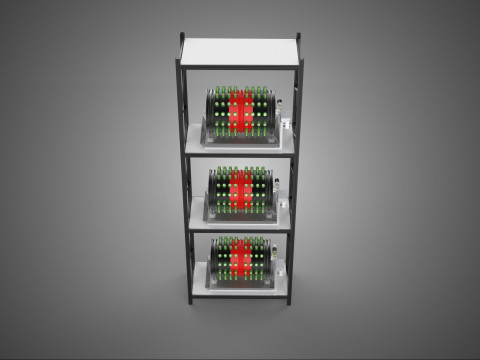 STACKED VERTICAL GARDEN TOWER FRAME ROTARY HYDROPONIC PLANT FARM 3Dモデル