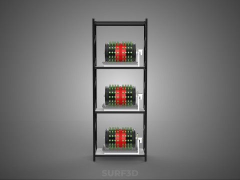 STACKED VERTICAL GARDEN TOWER FRAME ROTARY HYDROPONIC PLANT FARM 3Dモデル