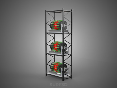 STACKED VERTICAL GARDEN TOWER FRAME ROTARY HYDROPONIC PLANT FARM 3Dモデル