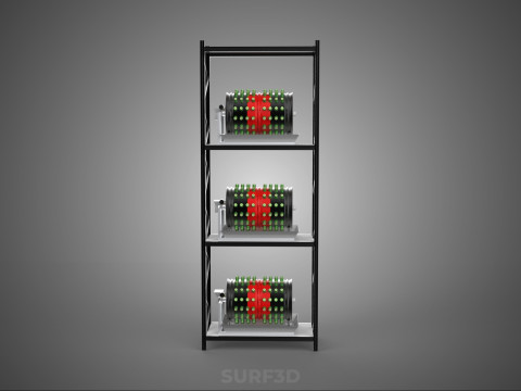 STACKED VERTICAL GARDEN TOWER FRAME ROTARY HYDROPONIC PLANT FARM 3Dモデル