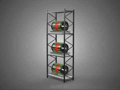 STACKED VERTICAL GARDEN TOWER FRAME ROTARY HYDROPONIC PLANT FARM 3Dモデル