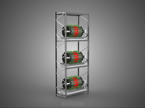 STACKED VERTICAL GARDEN TOWER FRAME ROTARY HYDROPONIC PLANT FARM 3Dモデル