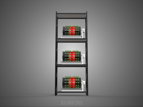 STACKED VERTICAL GARDEN TOWER FRAME ROTARY HYDROPONIC PLANT FARM 3Dモデル