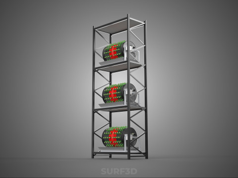 STACKED VERTICAL GARDEN TOWER FRAME ROTARY HYDROPONIC PLANT FARM 3Dモデル