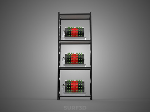 STACKED VERTICAL GARDEN TOWER FRAME ROTARY HYDROPONIC PLANT FARM 3Dモデル
