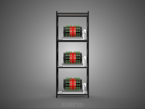 STACKED VERTICAL GARDEN TOWER FRAME ROTARY HYDROPONIC PLANT FARM 3Dモデル