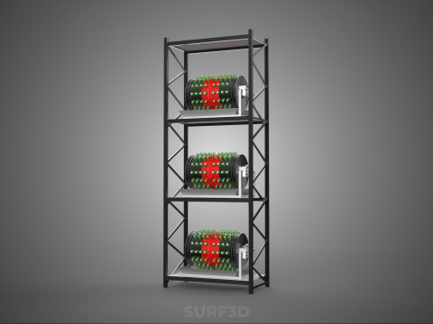 STACKED VERTICAL GARDEN TOWER FRAME ROTARY HYDROPONIC PLANT FARM 3Dモデル