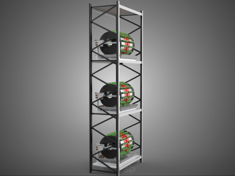 STACKED VERTICAL GARDEN TOWER FRAME ROTARY HYDROPONIC PLANT FARM 3Dモデル