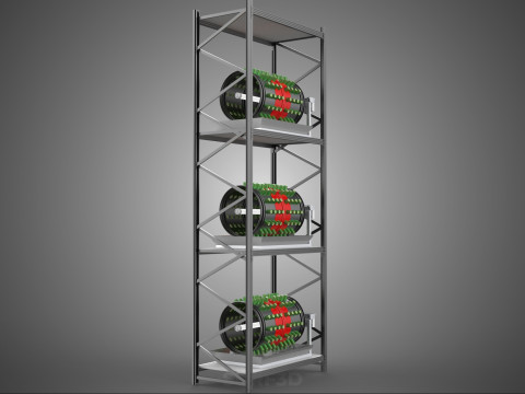 STACKED VERTICAL GARDEN TOWER FRAME ROTARY HYDROPONIC PLANT FARM 3Dモデル