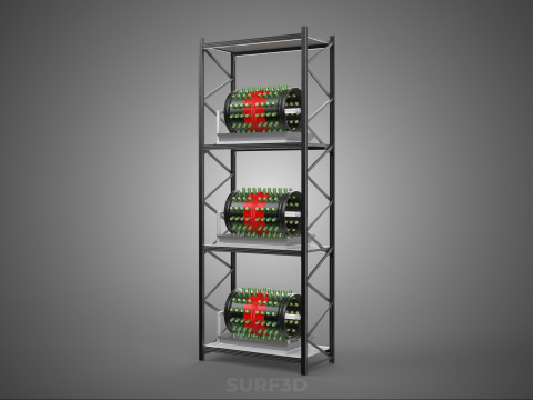 STACKED VERTICAL GARDEN TOWER FRAME ROTARY HYDROPONIC PLANT FARM 3Dモデル