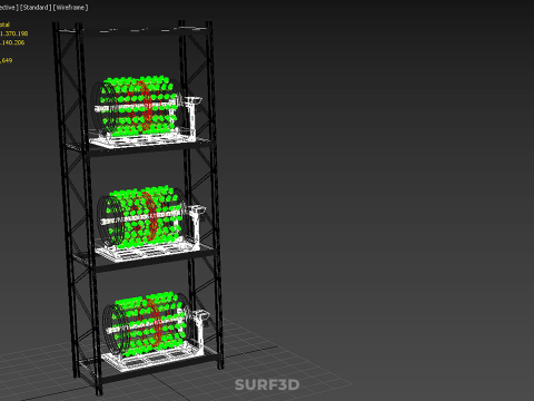 STACKED VERTICAL GARDEN TOWER FRAME ROTARY HYDROPONIC PLANT FARM 3Dモデル