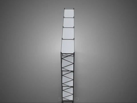 INDUSTRIAL WAREHOUSE METAL SHELVING ORGANIZED STORAGE RACK SHELF 3D Model