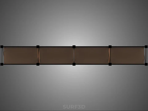 STEEL WOOD WAREHOUSE METAL SHELVING ORGANIZED STORAGE RACK SHELF 3D Model