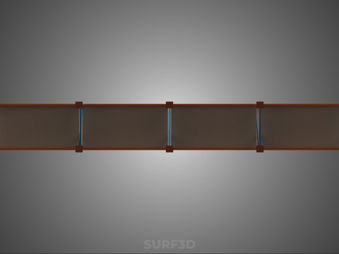 SHELF WOOD STEEL WAREHOUSE METAL SHELVING STORAGE RACK ORGANIZE Modèle 3D
