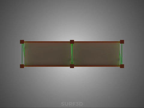 VERTICAL TOWER WOOD STEEL WAREHOUSE METAL SHELVING STORAGE RACK 3D Model
