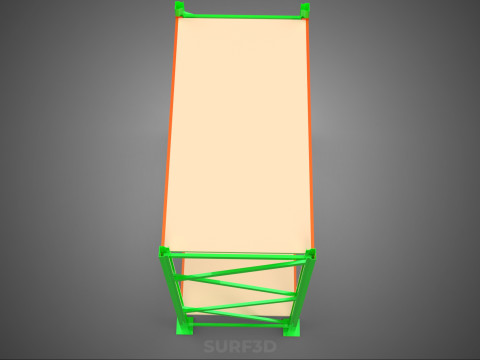 FRAME RACK SHELF WOOD WAREHOUSE METAL MODULAR SHELVING STORAGE 3D मॉडल